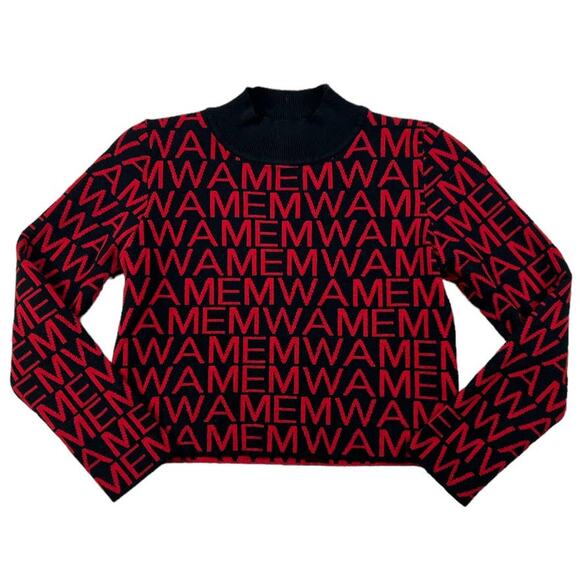 Sweater Red/Black Cropped | Size XS - Picture 1 of 3